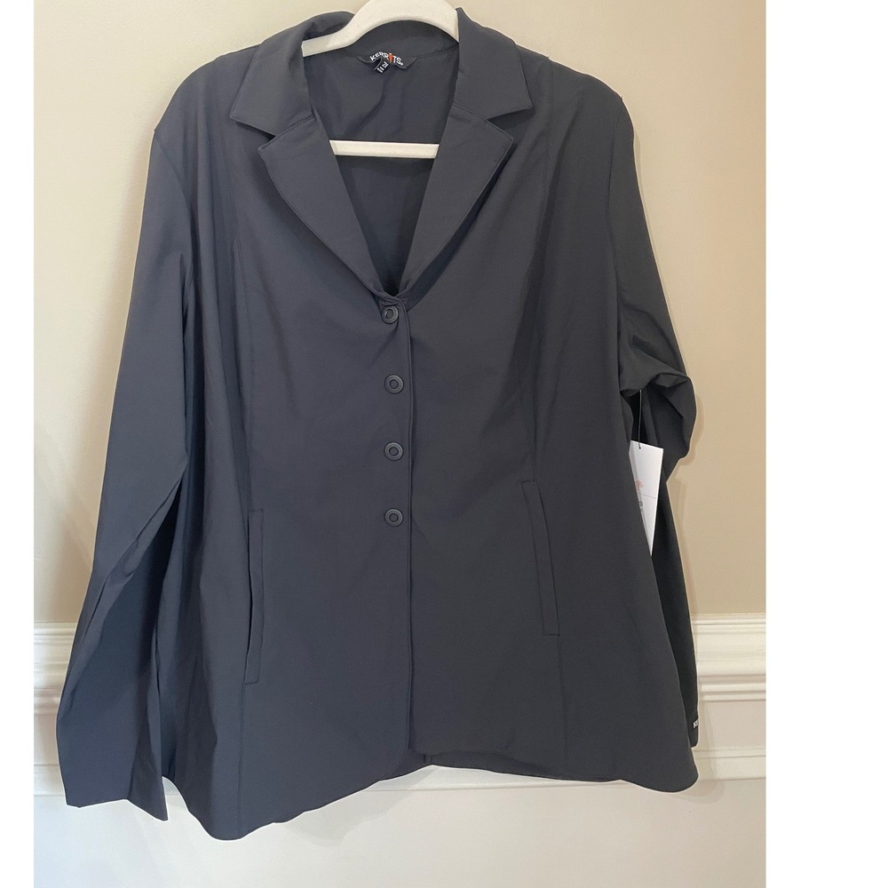 Kerrits Stretch Competitor Koat 4-Snap Equestrian Show Jacket Black 2X 40378